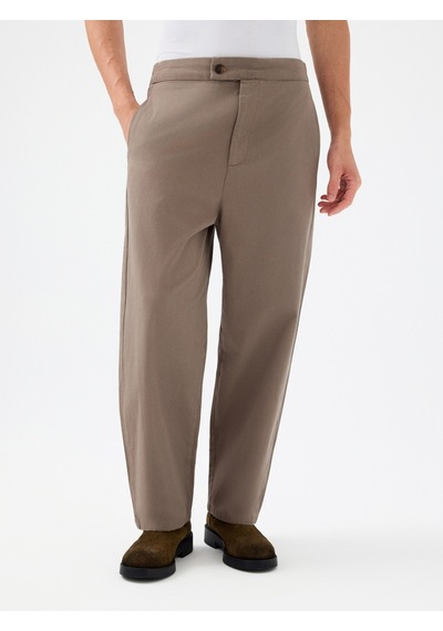 Baggy Fit Erkek Pantolon Vizon