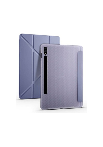 Samsung Uyumlu Galaxy Tab S7 Plus T970 Kılıf Tri Folding Smart With Pen