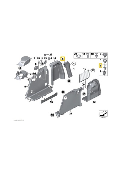BMW Radyatör şanzuman FAN DAVLUMBAZ Klips 17111712963 HSK0079