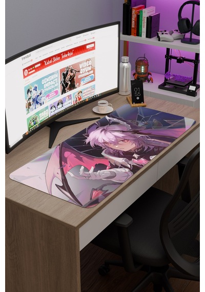 Durin Genshin Impact Anime Oyuncu V3 - 90x40 Xxl Gaming Mouse Pad Fare Altlığı