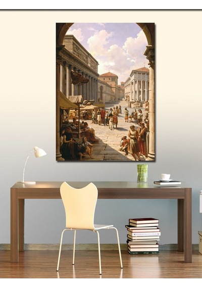 Kanvas Tablo Eski Şehir Manzarası 50cmx70cm