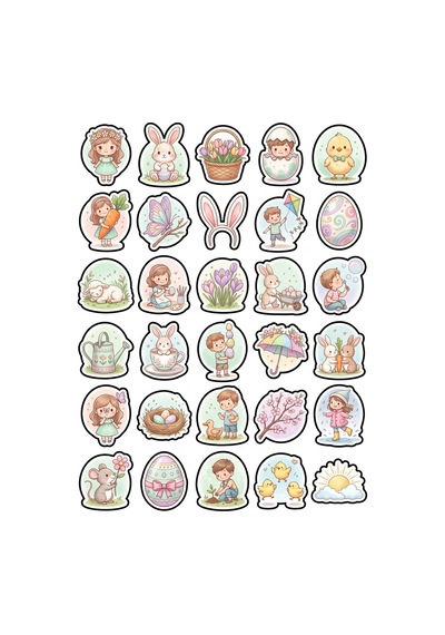 Botanik Doğa Pastel Sticker Seti 150 Adet - 5'li Mega Paket No12 - Laptop Defter Ajanda Çok Renkli