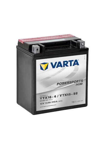 Ytx16-bs 12 V 14 Ah Varta Motosiklet Aküsü