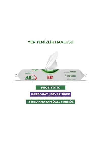 50'li Mop Uyumlu Yer Temizlik Havlusu - Lavanta Yağı