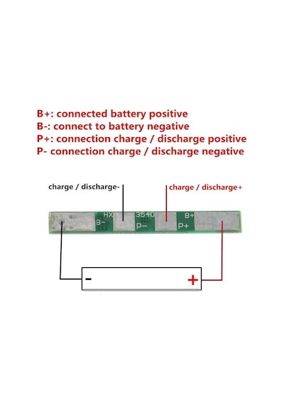 1s 4a Bms 3.7v 18650 Lityum Pil Şarj Koruma Devresi