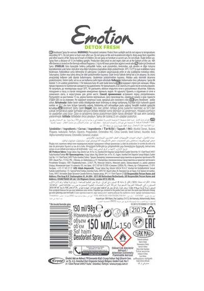 Emotion Fresh Kadın Deodorant 3 x 150 ML