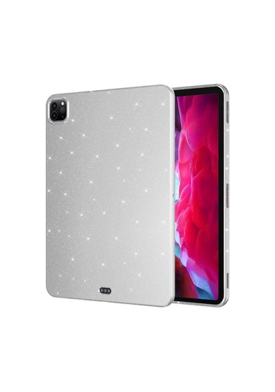 Apple Uyumlu iPad, Pro 11 2022 M2 Simli Parlak Görünümlü Zore Tablet Koton Kılıf-gümüş Tablet Kılıfı