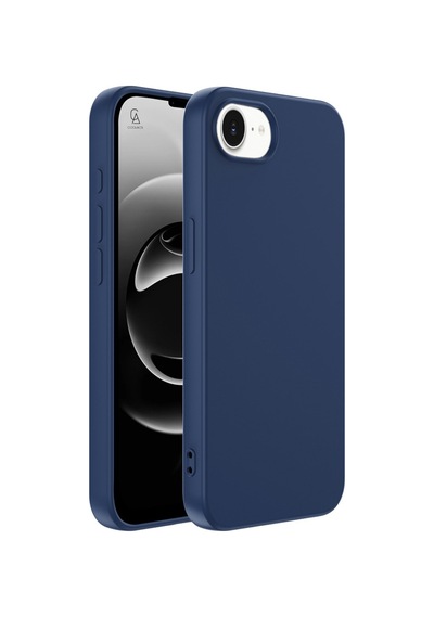 Apple iPhone 17e Uyumlu Içi Kadife Lansman Kılıf Ve Temperli Cam Ekran Koruyucu Lacivert