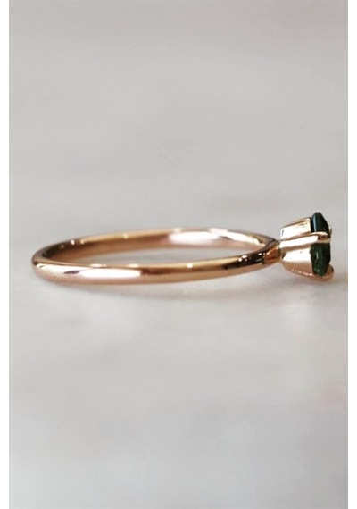 Amsterdam Green Topaz Yüzük - Ak563