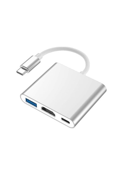 3in1 Type-c To Hdmı 4k Usb 3.0 Çevirici Dönüştürücü Adaptör