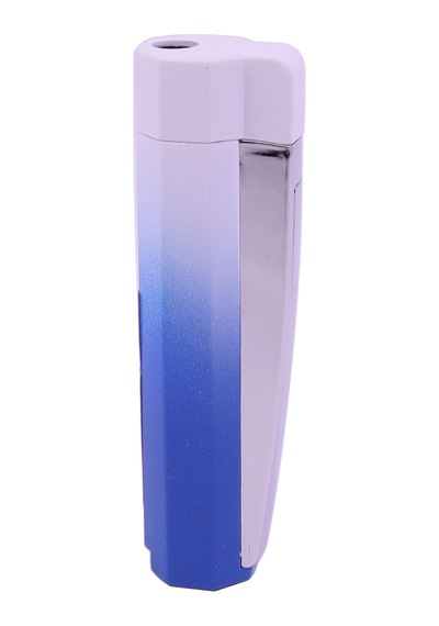 Metal Tek Torch Jet Alev Puro Çakmağı - Beyaz/lacivert Beyaz