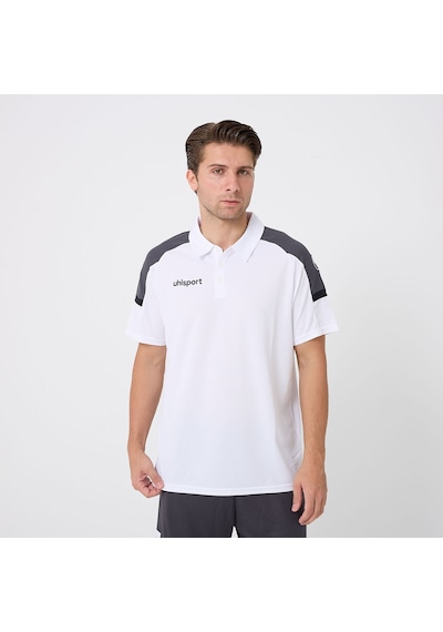 Beyaz - Antrasit Uhlsport Erkek Polo T-shirt Energy 1101801 Beyaz - Antrasit
