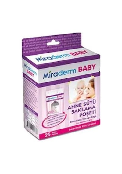 Miraderm Baby Süt Saklama Poşeti 25 Adet