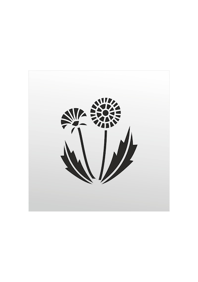 Folyo Sticker Çiçek Deseni Adkpquy348 30cm Uzunluk Siyah