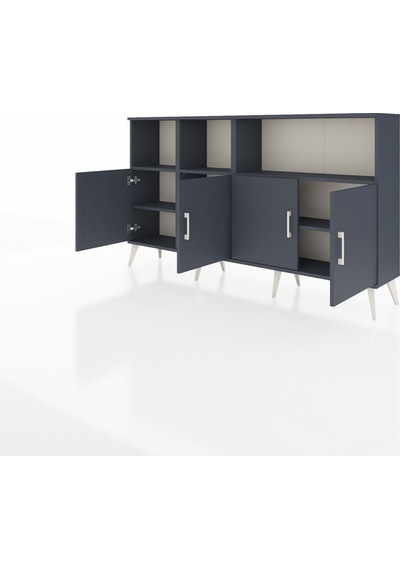 Arges Konsol 6 Raflı 4 Kapaklı 176x30x99 Antrasit-antrasit Antrasit - Antrasit Arges Konsol 6 Raflı 4 Kapaklı 176x30x99 Antrasit-antrasit Antrasit - Antrasit