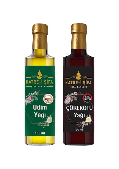 Katre-i Şifa Çocuklar için Udim Yağı ve Soğuk Sıkım Çörek Otu Yağı Seti 2'li