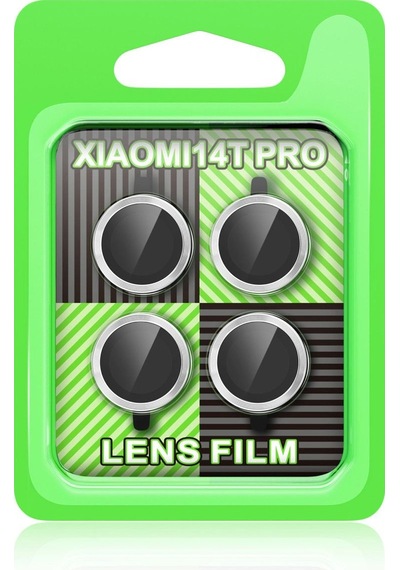 Xiaomi Mi 14t Pro Raze Metal Kamera Lens - Gümüş -