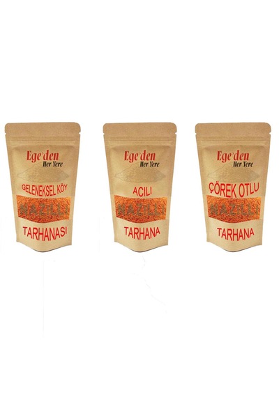 Nazilli Ev Tarhanası 500 Gr, Acılı Tarhana 500 Gr Ve Çörek Otlu Tarhana 500 Gr