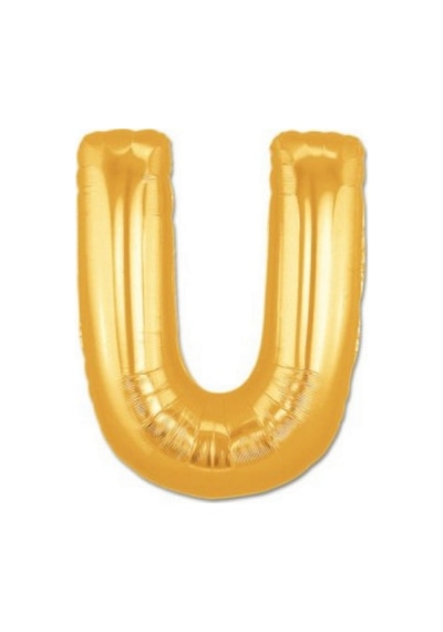 U - 892 - Harf Folyo Balon Altın Renk - Glblseme - 40 İnç