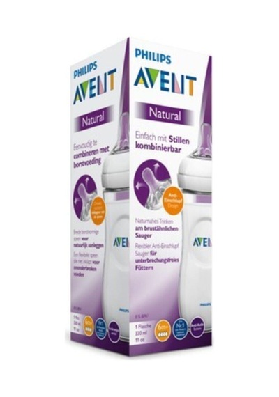 Natural Plastik Biberon 330 Ml 3 Ay