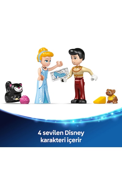 LEGO® ǀ Disney Princess Sindirella’nın Şatosu ve At Arabası 43275 - 6 Yaş ve Üzeri Prenses Seven Çocuklar için Oyuncak Yapım Seti (596P)