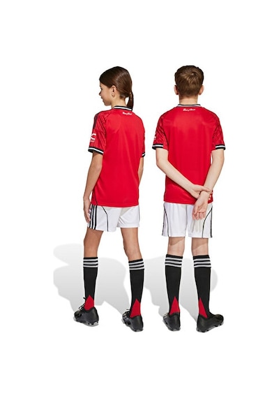 Adidas Çocuk Manchester United 25/26 İç Saha Şortu Çocuk Futbol Şortu Jp3017 Beyaz Beyaz
