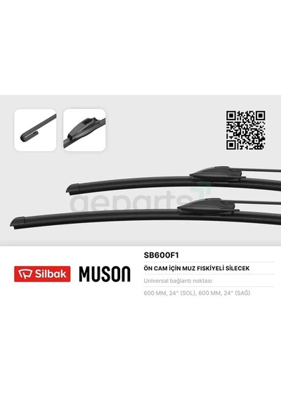 Silecek Süpürgesi 600mm Muz Tipi Fiskiyelı Daıly - Interstar - Movano - Mascott - Master 2 Adet