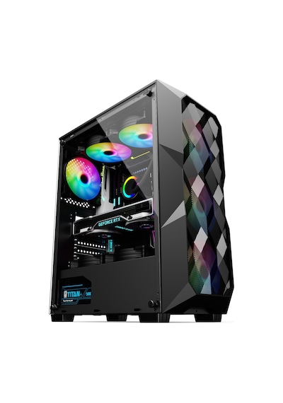 İzoly Midgard Fanlı RGB LEDUsb 3.0 500 W Atx Oyuncu Kasası