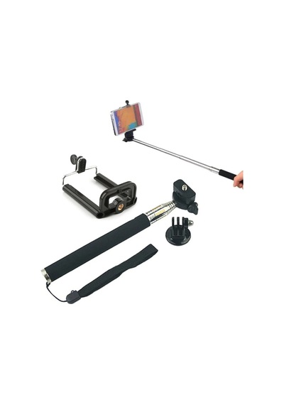 Gopro Uyumlu Monopod Ve Telefon Tutucu