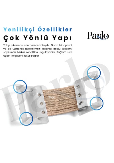Parlo Yedek Elastik Bandaj Kopçası 50 Li Set Metal Klipsli Esnek Bandaj Sabitleme Aparatı