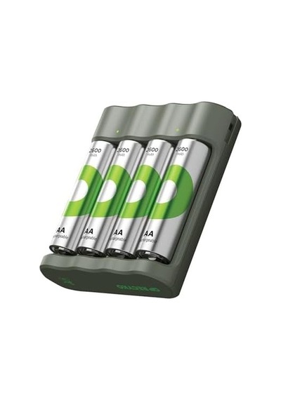 Gp B441 Usb Pil Şarj Cihazı 4 Adet 2600mah Aa Kalem Pilli Set