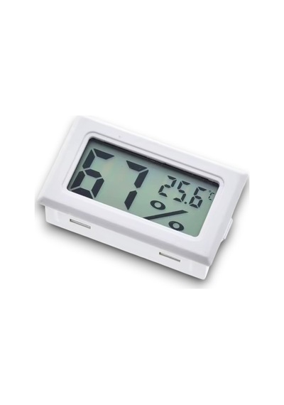 Tr Mini Lcd Dijital Elektronik Beyaz Termometre Higrometre Sıcaklık Nem Ölçer Kablosuz Genel