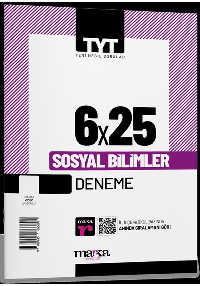 Tyt Sosyal Bilimler 6x25 Deneme Marka Yayınları
