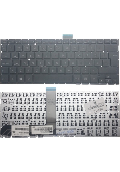 Asus Uyumlu Transformer Book Flip Tp300Lj-C4056T Klavye Siyah Tr Siyah