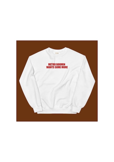 Tarzsokak Metro Boomin Sweatshirt Beyaz