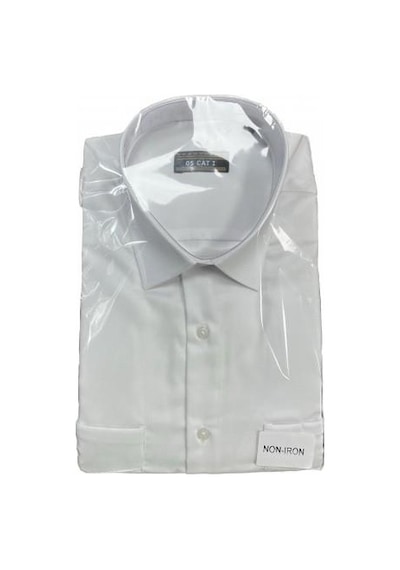 Pilot Gömlek Kısa Kollu Polyester Su İtici Kumaş Beyaz