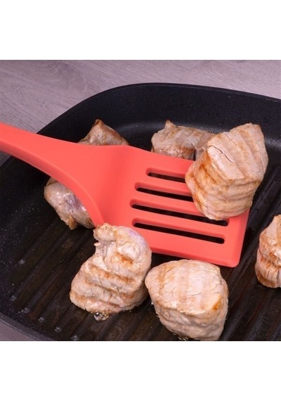 Lurch - Platin Silikon Delikli Spatula 32,5 Cm Somon - Yanmaz, Yapışmaz, Bükülmez, Çizmez, Tat Ve Koku Bırakmaz - 240063 Renk Lurch - Platin Silikon Delikli Spatula 32,5 Cm Somon - Yanmaz, Yapışmaz, Bükülmez, Çizmez, Tat Ve Koku Bırakmaz - 240063 Renk