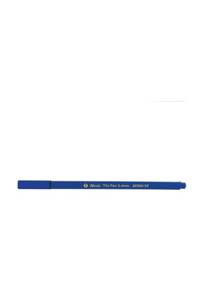 Masis Trio Pen 0.4 Mm Koyu Mavi S6504-16 Çok Renkli