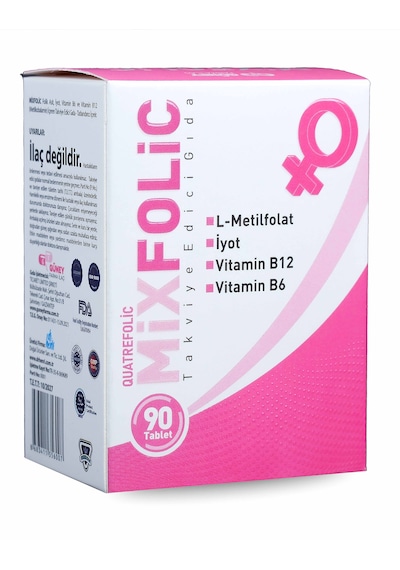 Mixfolic Takviye Edici Gıda 90 Tablet