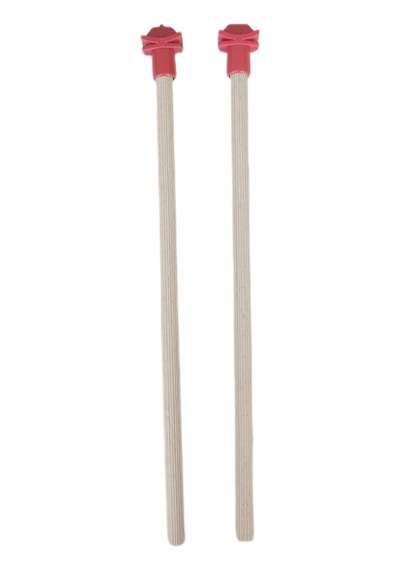Markapet Doğal Ahşap Kuş Tüneği Standart Kırmızı 2 Adet 1.2 x 25 CM