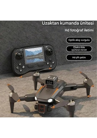 Js26h 4k Drone, Lcd Kumandalı, Fırçasız Motor, Akıllı Engel Kaçınma, Katlanabilir Drone, Uzun Uçuş Süresi, Profesyonel Rc Drone
