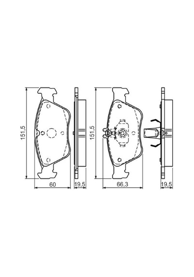 Mercedes E Serisi 210 E300d 3.0 1995-1997 Bosch Ön Balata 21664 Netpar2033