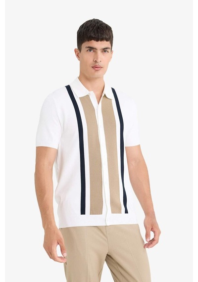 Defacto Standart Fit Polo Yaka Triko Kısa Kollu Tişört E3450ax25smer100 Ekru Defacto Standart Fit Polo Yaka Triko Kısa Kollu Tişört E3450ax25smer100 Ekru