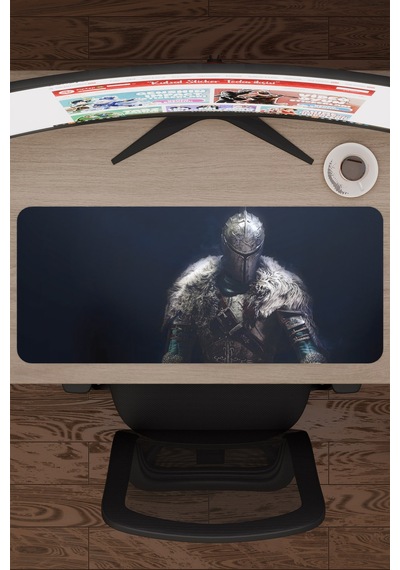 Dark Souls Kaymaz Dikişli Kauçuk Oyuncu Mousepad V2 - 70x30 Xl Gaming Mouse Pad Fare Altlığı