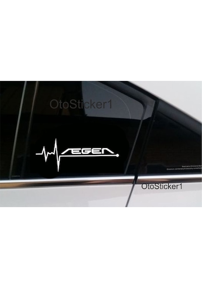 Oto Sticker Fiat Egea Nabız Kalp Atışı Ritim Sticker 2 Adet