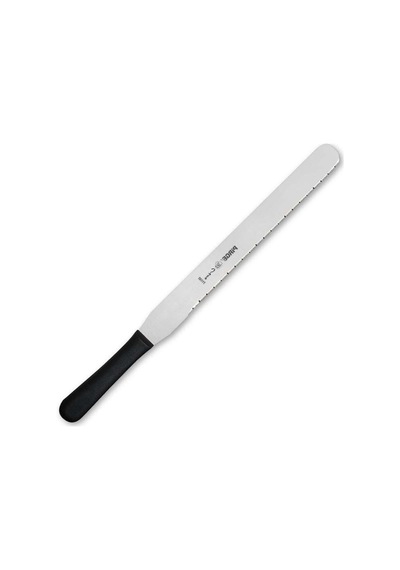 Pirge Creme Pasta Bıçağı Dişli Siyah 30 Cm 71192 Siyah