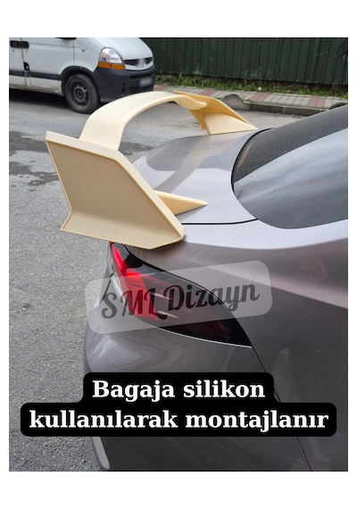 Universal Type-r Spoiler Yüksek Model - Egea, Corolla, Civic, Megane Uyumlu 121 Cm