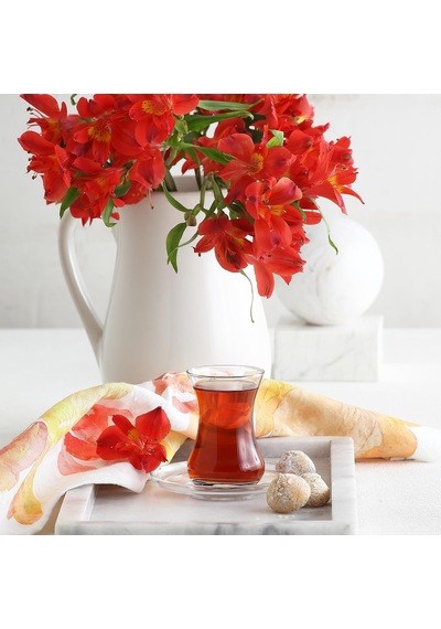 Demet 12'li Çay Seti, Lv-demets1, Dmt 303, Şeffaf çok renkli