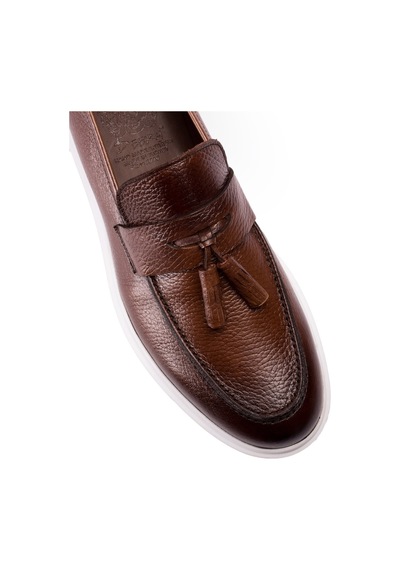 Deery Hakiki Deri Taba Rengi Comfort Erkek Loafer Taba