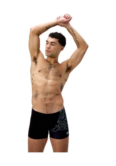 Speedo Hyperboom V Cut Aquashort Erkek Yüzücü Mayosu Siyah